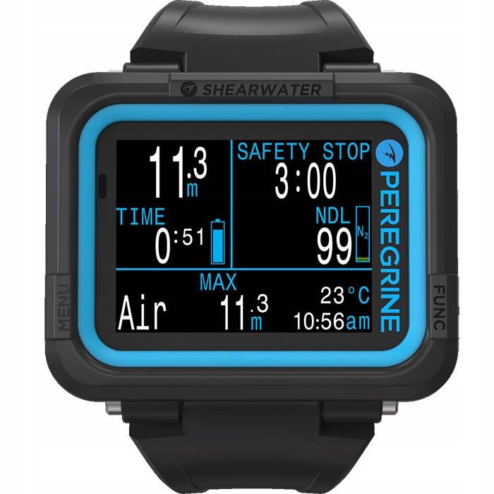 Komputer nurkowy Shearwater Peregrine ADVENTURES kolor szary