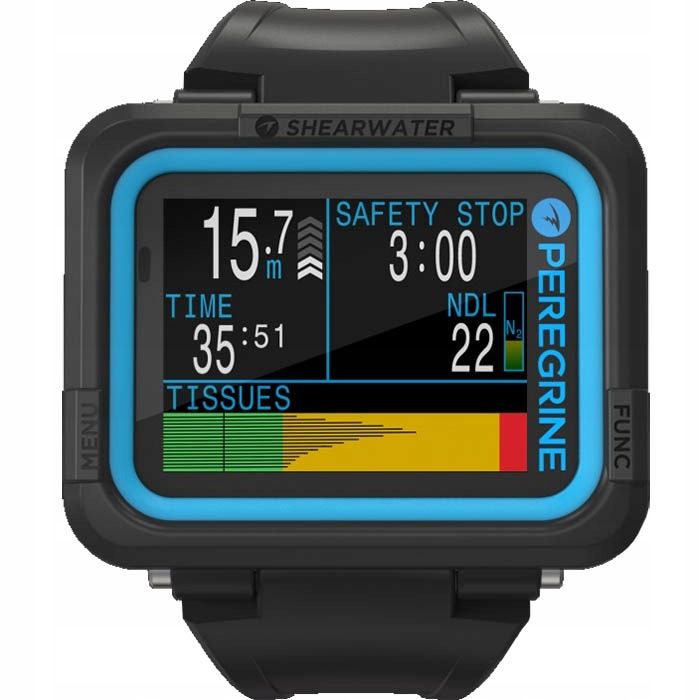 Komputer nurkowy Shearwater Peregrine ADVENTURES kolor szary