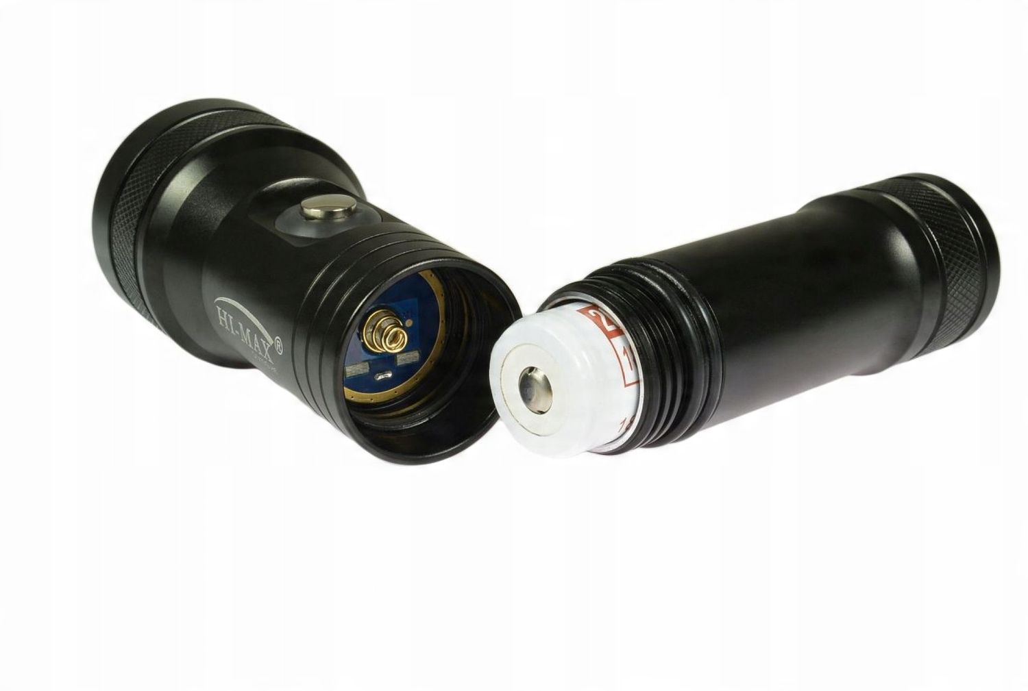 Latarka nurkowa Hi-Max H5 zestaw różowa