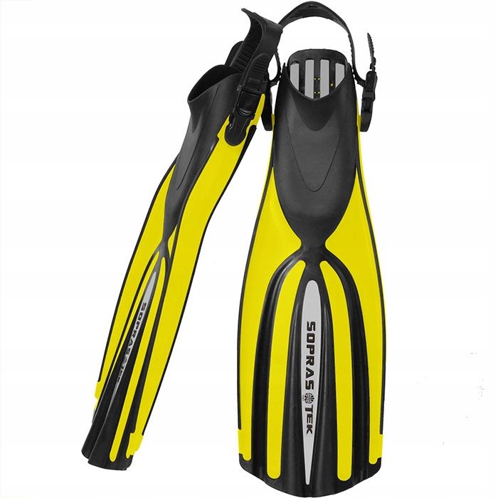 Płetwy na sprężynie SoprasTek Omega Quattro żółte r. L-XL/42-45