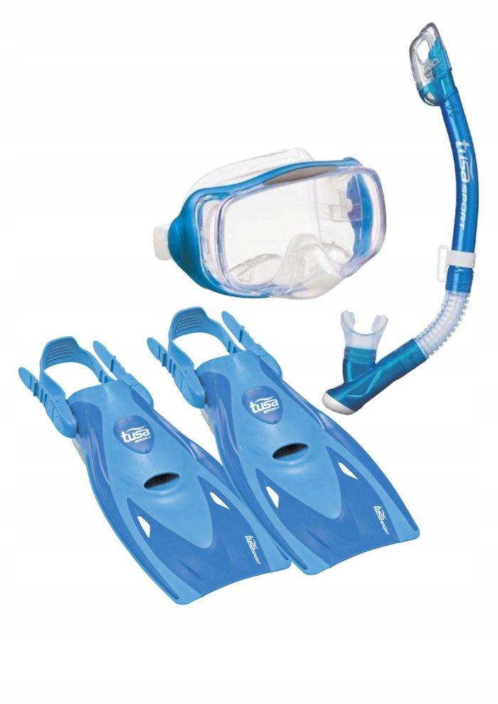Zestaw TUSA Imprex 3D Maska+Fajka+Płetwy UF21 rozmiar 32-39 niebieski