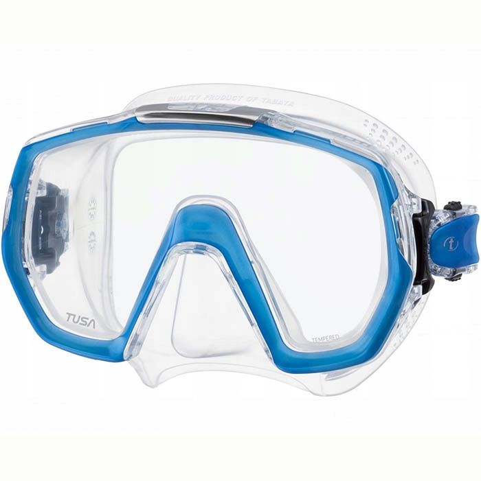 Maska Tusa Freedom Elite M-1003 przezr.-niebieska