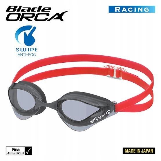 Okulary do pływania SWIPE BLADE ORCA czerw./czarne