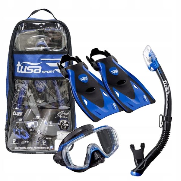 Zestaw Tusa Visio Tri-Ex UP-3521QBMB czarno-niebieski rozmiar 40-46