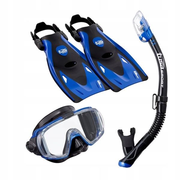 Zestaw Tusa Visio Tri-Ex UP-3521QBMB czarno-niebieski rozmiar 40-46