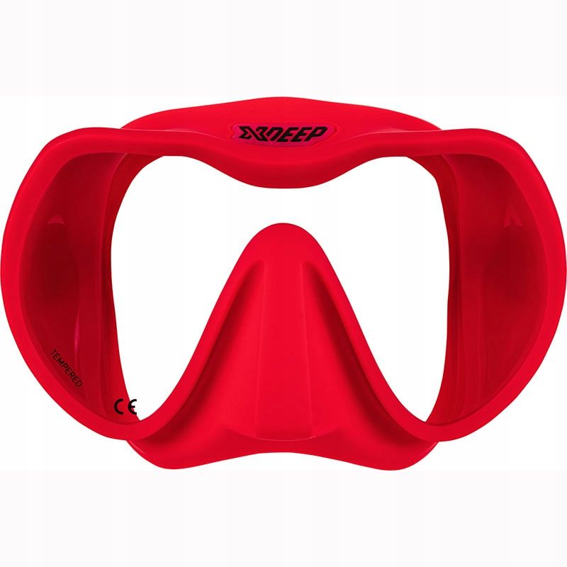 Maska XDeep Frameless RADICAL czerwony silikon