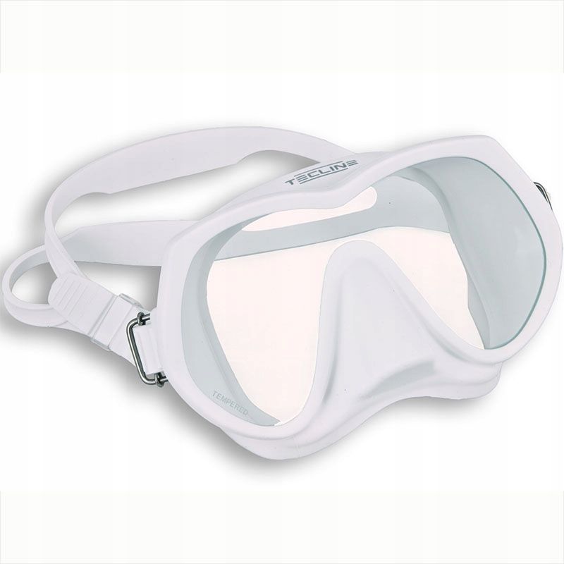 Maska nurkowa TecLine Super View biały silikon
