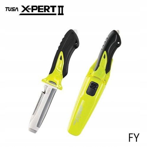 Nóż nurkowy TUSA X-PERT II FK-920 blunt tip żółty