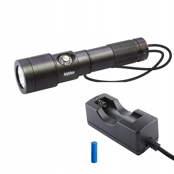Latarka nurkowa Big Blue AL1300NP-CBL CAMO 1300Lm 10 stopni niebieska