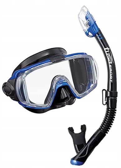 Zestaw TUSA maska+fajka+płetwy Visio/UF1202 niebieski rozmiar XXXS/32-34