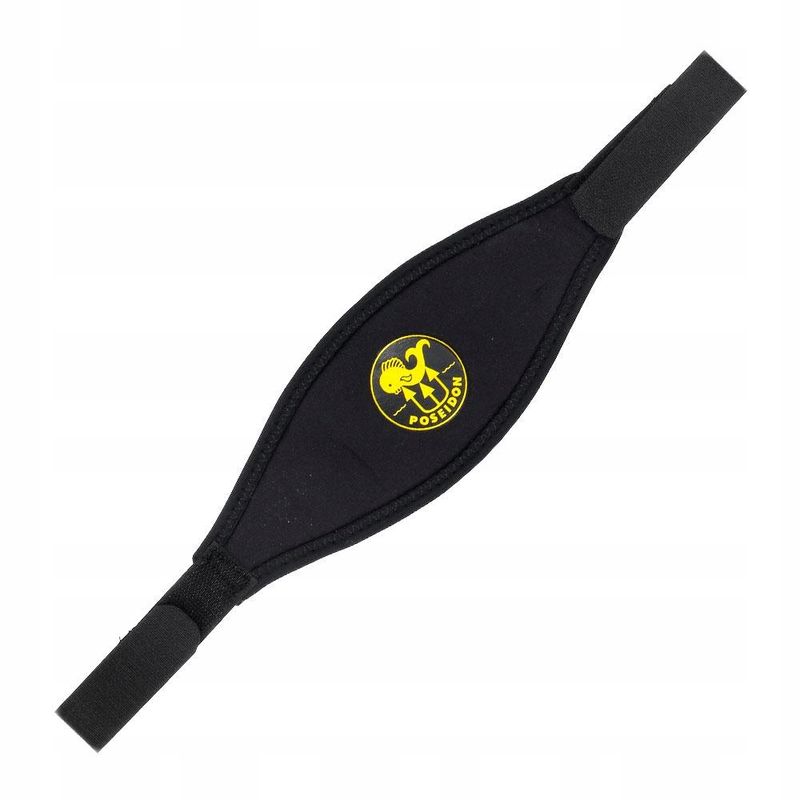 Neoprenowy pasek do maski z logo Poseidon czarny