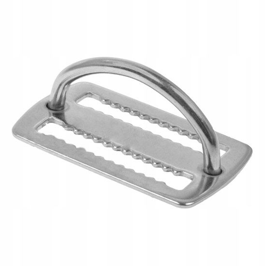 Nurkowy D-ring spawany 90 stopni ze stoperem ząbkowanym