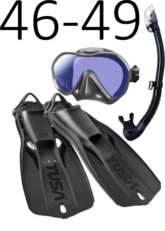 Zestaw Tusa Maska Zensee Pro+Fajka+Płetwy Travel Right rozmiar 46-49