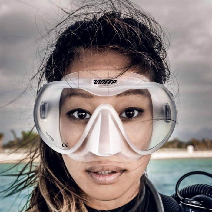 Maska XDeep Frameless RADICAL czarny silikon