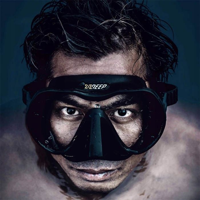 Maska XDeep Frameless RADICAL czarny silikon