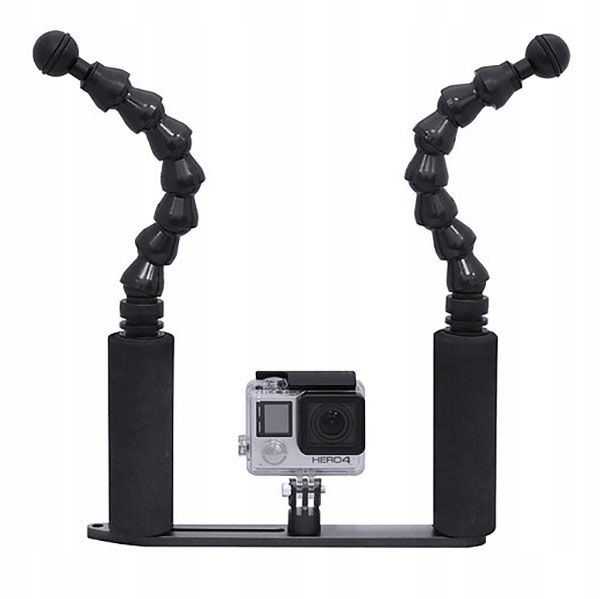 Big Blue Flexi Arm GoPro Tray