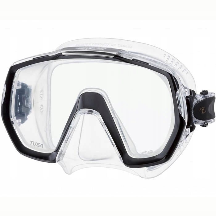 Maska Tusa Freedom Elite M-1003 BK przezroczysto-czarna