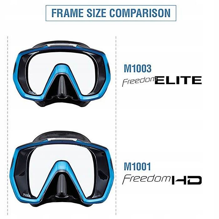 Maska nurkowa TUSA M1001 Freedom HD FY przezroczysto-żółta