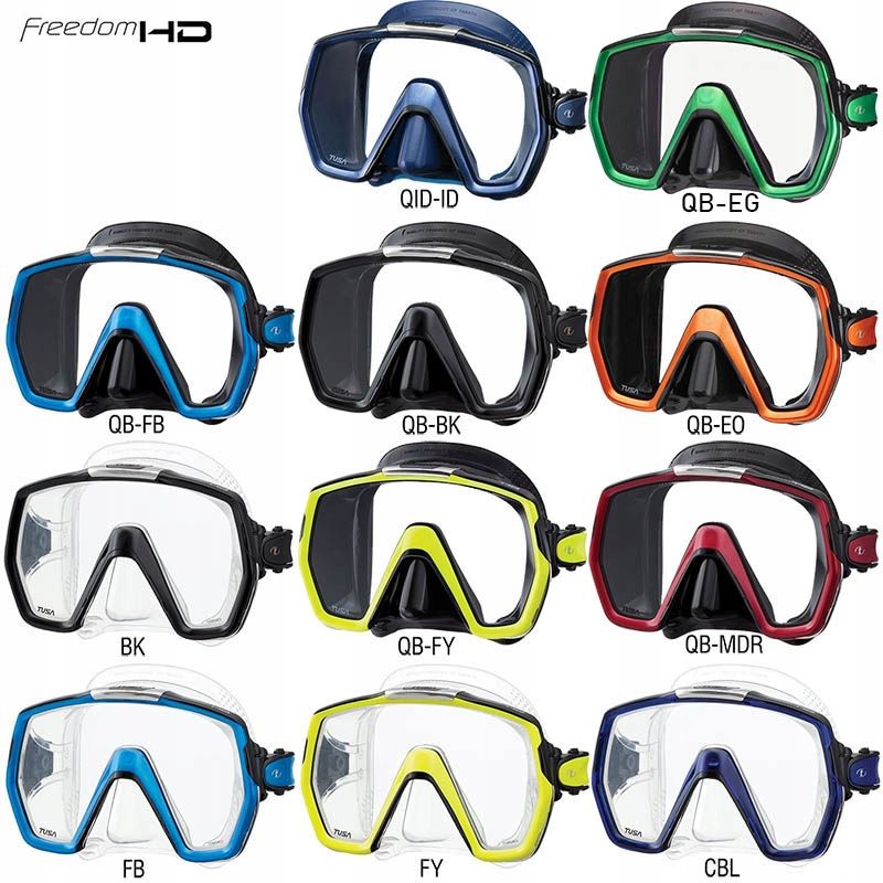 Maska nurkowa TUSA M1001 Freedom HD FY przezroczysto-żółta