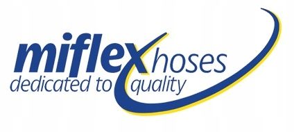 Wąż do inflatora Miflex XTR 45 cm czarny