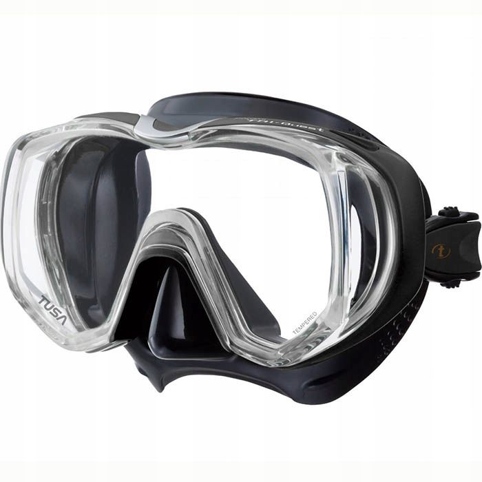 Maska TUSA Freedom Tri-Quest M-3001 QBBK czarny silikon-czarna ramka