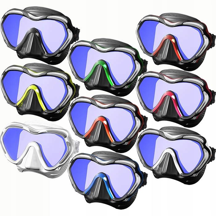 Maska TUSA PARAGON SM 1007SQB FYA czarno-żółta