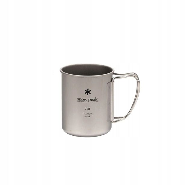 Kubek tytanowy turystyczny Snow Peak Single Cup 220 ml FH japoński