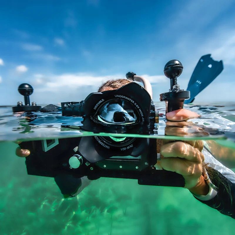 PODSTAWA REGULOWANA Z PODWÓJNYM UCHWYTEM DIVEVOLK SeaTouch 4 Max