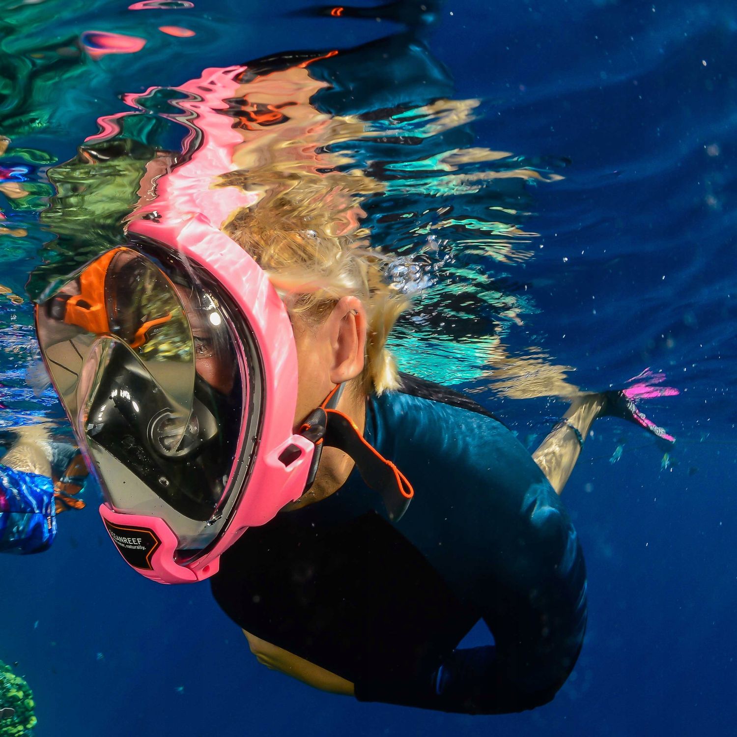 Maska pełnotwarzowa do snorkelingu Ocean Reef ARIA QR+ S/M