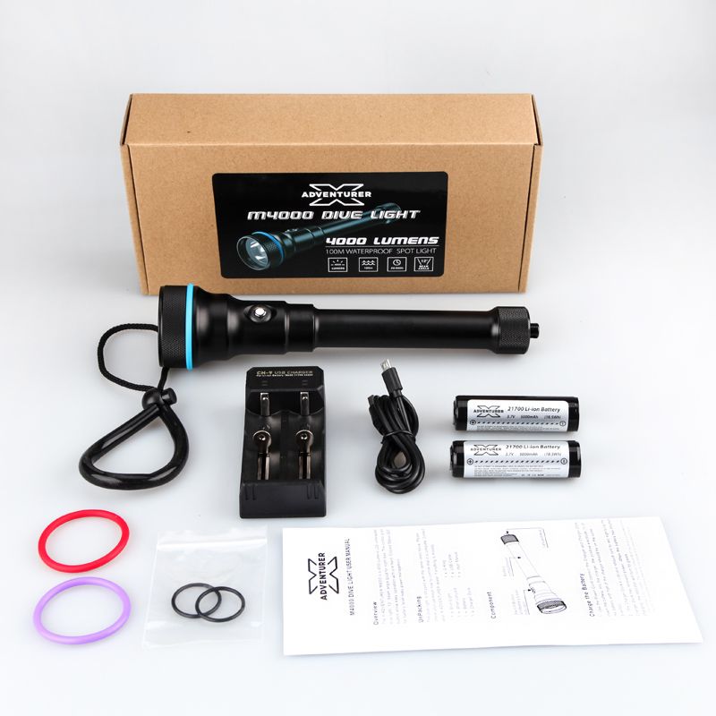 Latarka X-adventurer M4000 LED Scuba Diving Spot Light