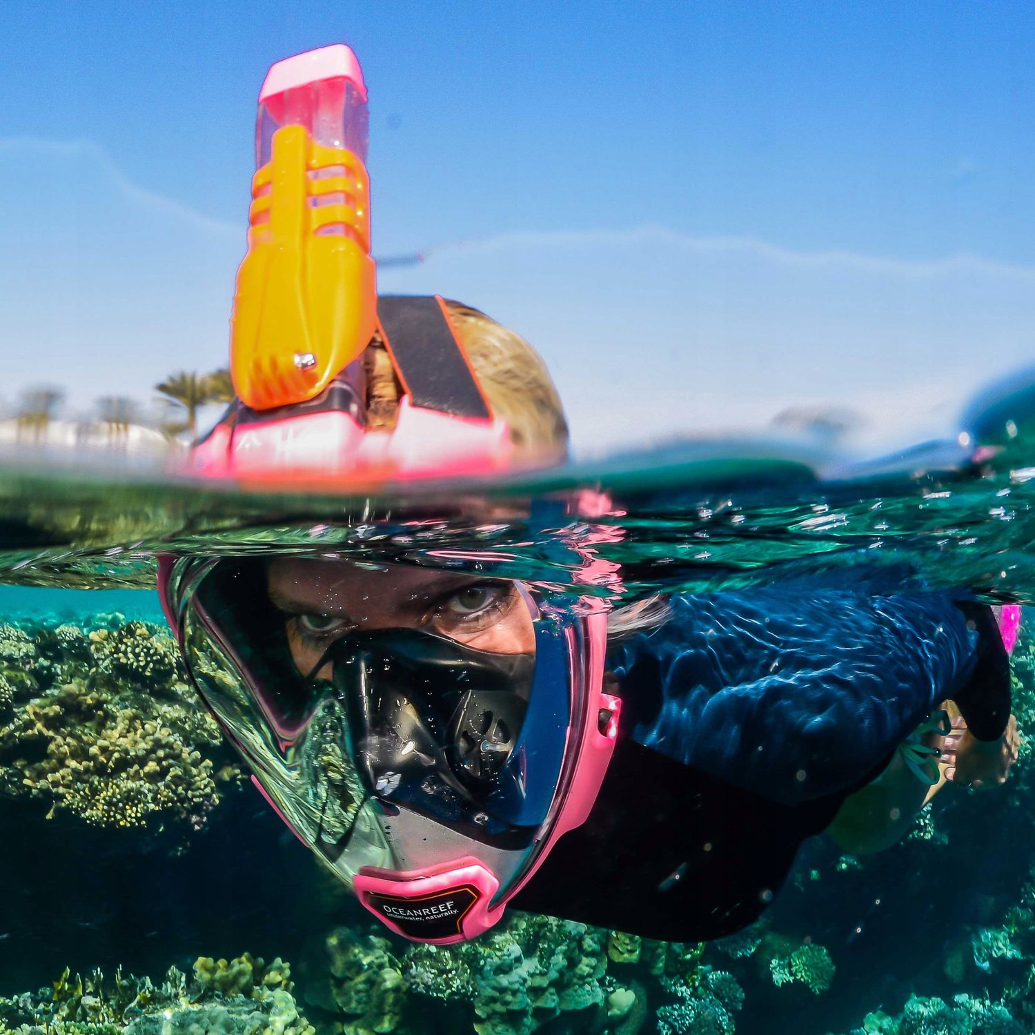 Maska pełnotwarzowa do snorkelingu Ocean Reef ARIA QR+ S/M