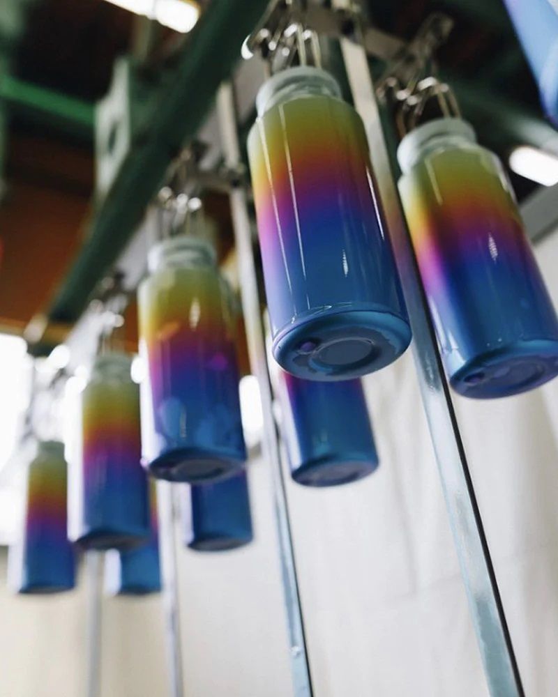 Butelka tytanowa turystyczna SNOW PEAK Aurora 800 ml Rainbow japońska