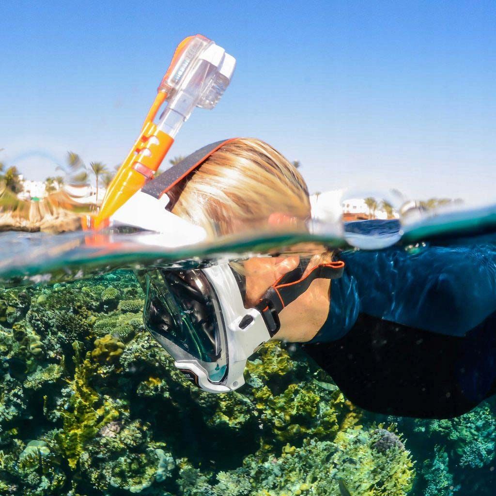 Maska pełnotwarzowa do snorkelingu dla dzieci Ocean Reef ARIA Junior XS