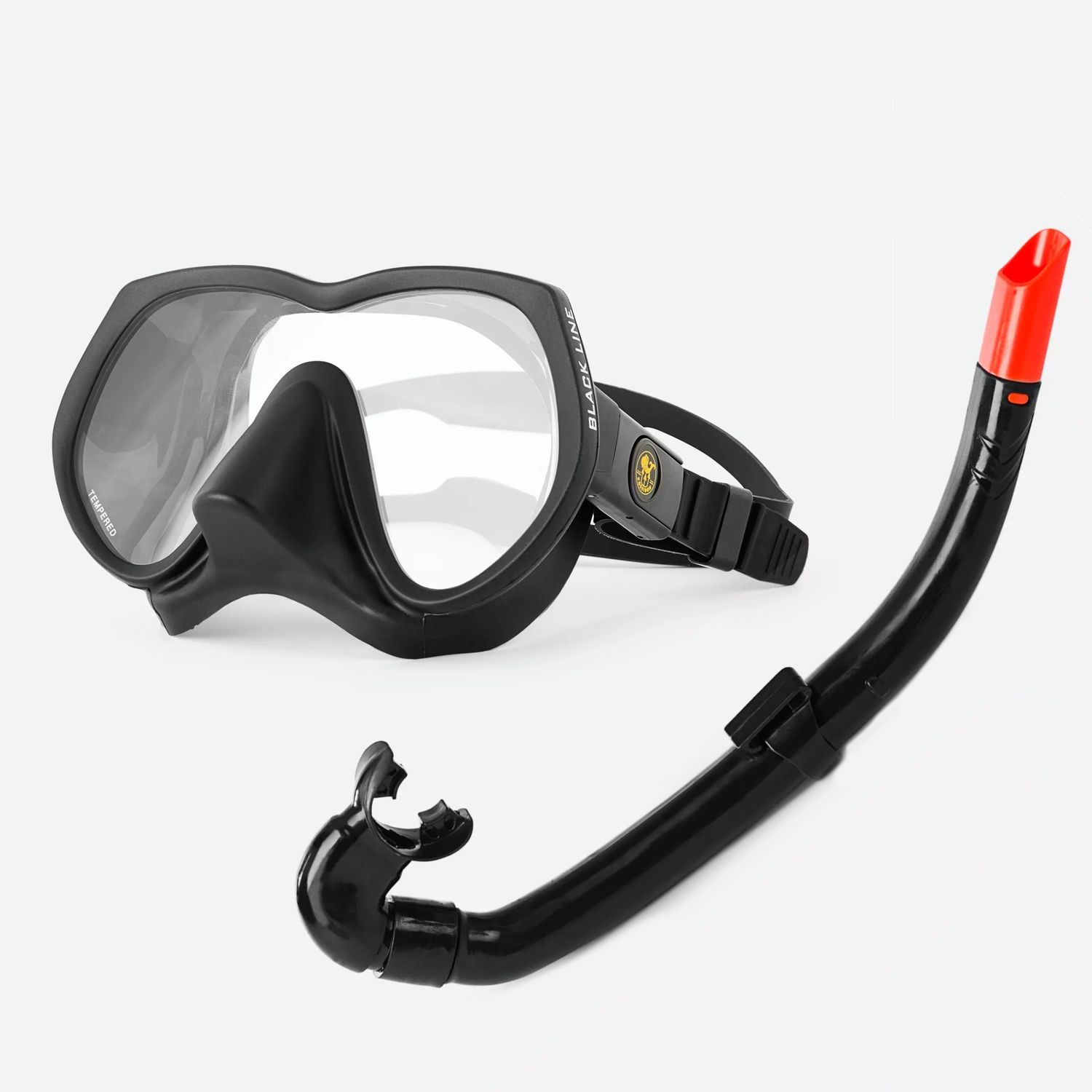 Maska nurkowa frameless POSEIDON Black LINE + FAJKA za darmo PROMOCJA