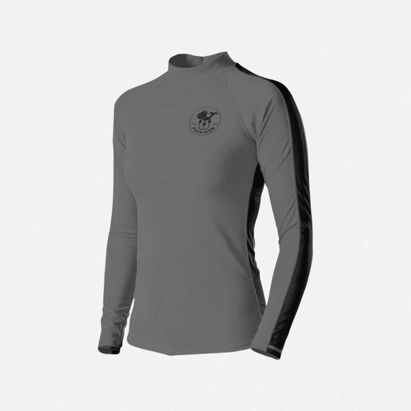 Koszulka UV rashguard POSEIDON damska szara z długim rękawem rozmiar S