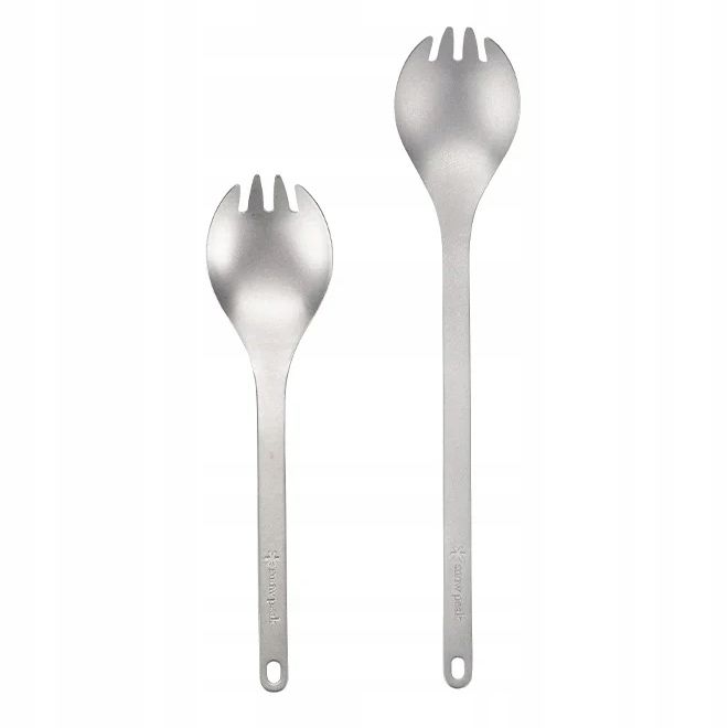 Tytanowy długi SPORK long turystyczny Snow Peak łyżkowidelec japoński