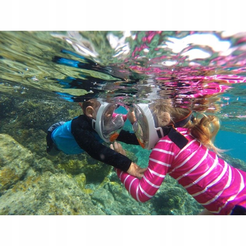 Maska pełnotwarzowa do snorkelingu dla dzieci Ocean Reef ARIA Junior XS
