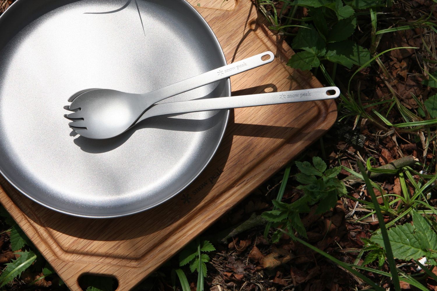 Tytanowy długi SPORK long turystyczny Snow Peak łyżkowidelec japoński