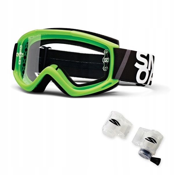Gogle SMITH FUEL V.1 + ROLL-OFF - Zielone