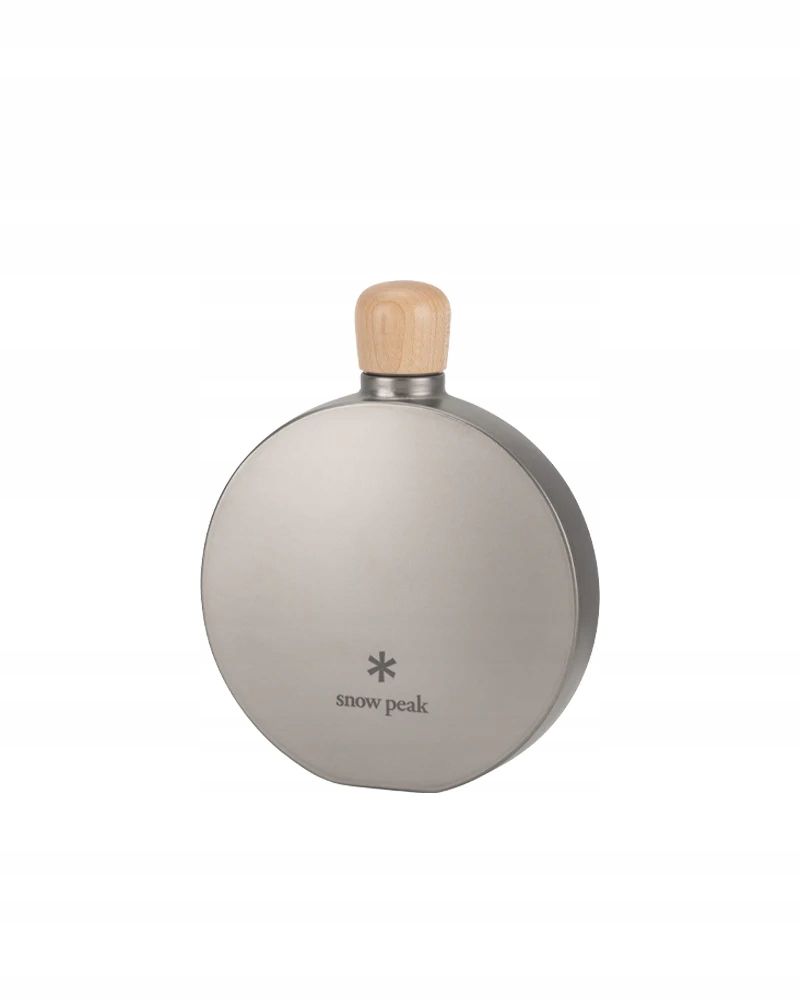 Piersiówka tytanowa okrągła Snow Peak 150 ml Japan