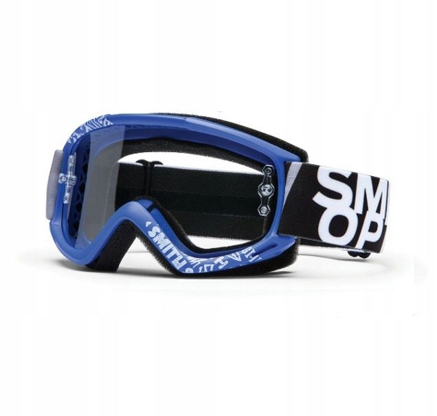 Gogle Motocross MTB SMITH FUEL V.1 - Niebieskie Blue Fader