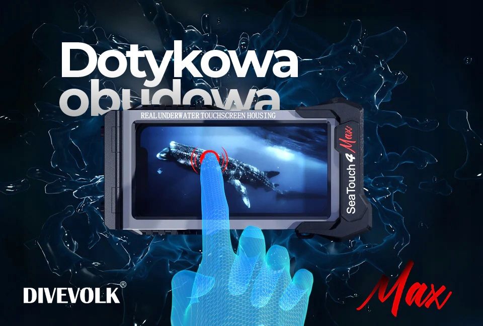 Obudowa podwodna wodoszczelna do telefonu DIVEVOLK SeaTouch 4 MAX PLUS PINK