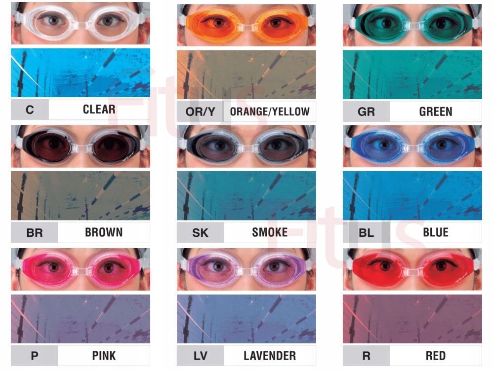 Okularki do pływania PIRANA V-220A CLB