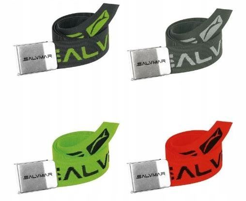 Pas balastowy nurkowy Salvimar VERDE FLUO 0,3 kg czarny z szarym napisem