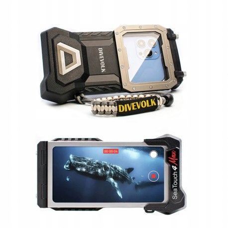Etui wodoodporne DIVEVOLK do Apple SeaTouch 4 Max czarny