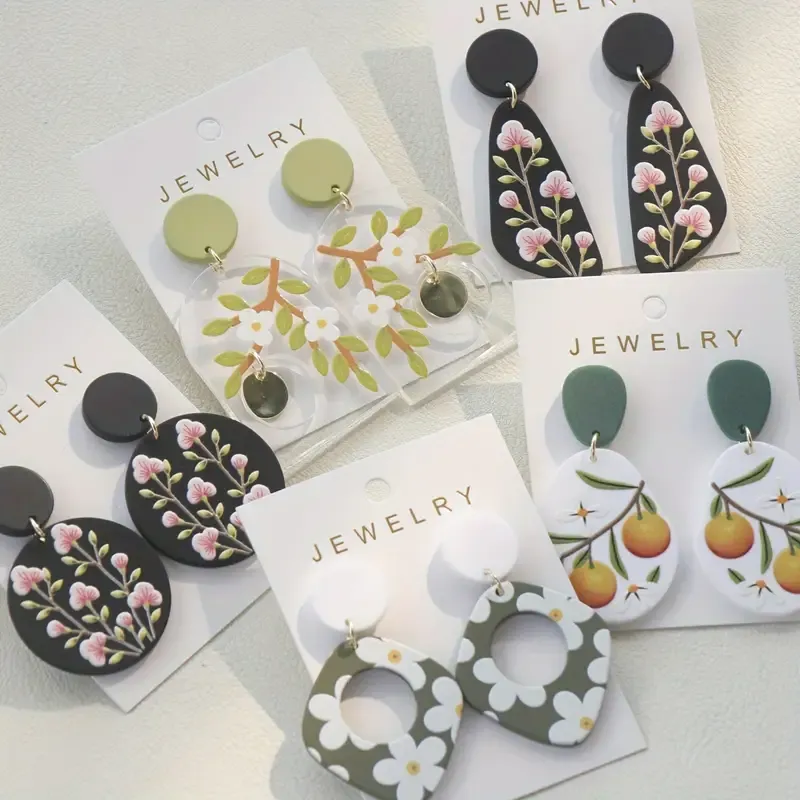 Acrylic Dangle Earrings