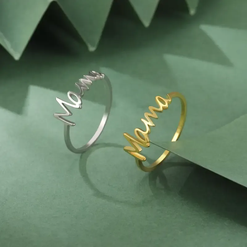 Stainless Steel Mama Ring
