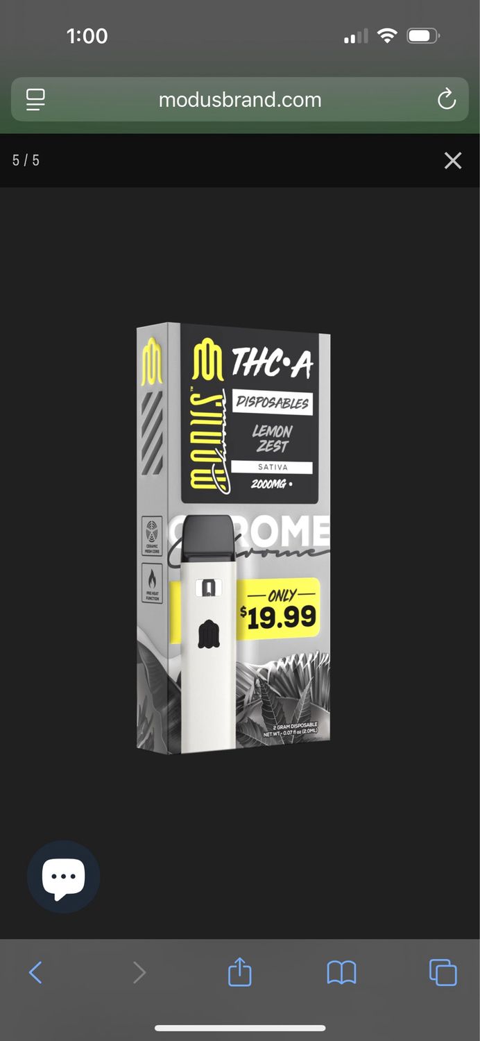 MODUS: 2gram Disposable THCa - Lemon Zest SATIVA