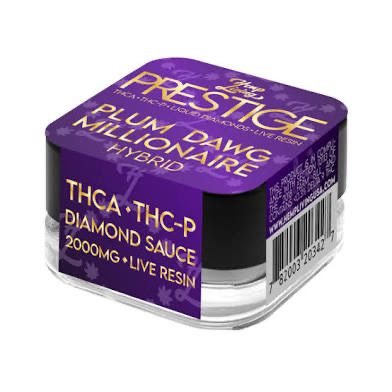 Hemp Living : Prestige THCa Liquid Diamond Live Resin - Plum Dawg Millionaire HYBRID