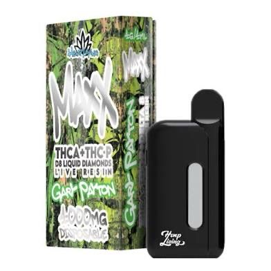 Hemp Living: MAXX THCa - THCp Liquid Diamond 4000 Mg Disposable - Gay Payton HYBRID